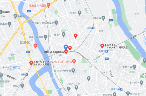 【京成高砂】京成高砂駅周辺のおすすめフィットネスジム・パーソナルトレーニングジムをご紹介！